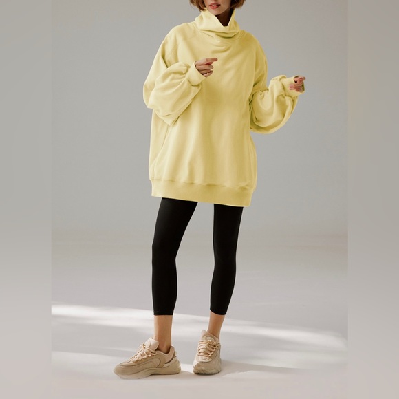 LIT Active Whisper Oversized Turtleneck Sweatshirt Large - Picture 6 of 6